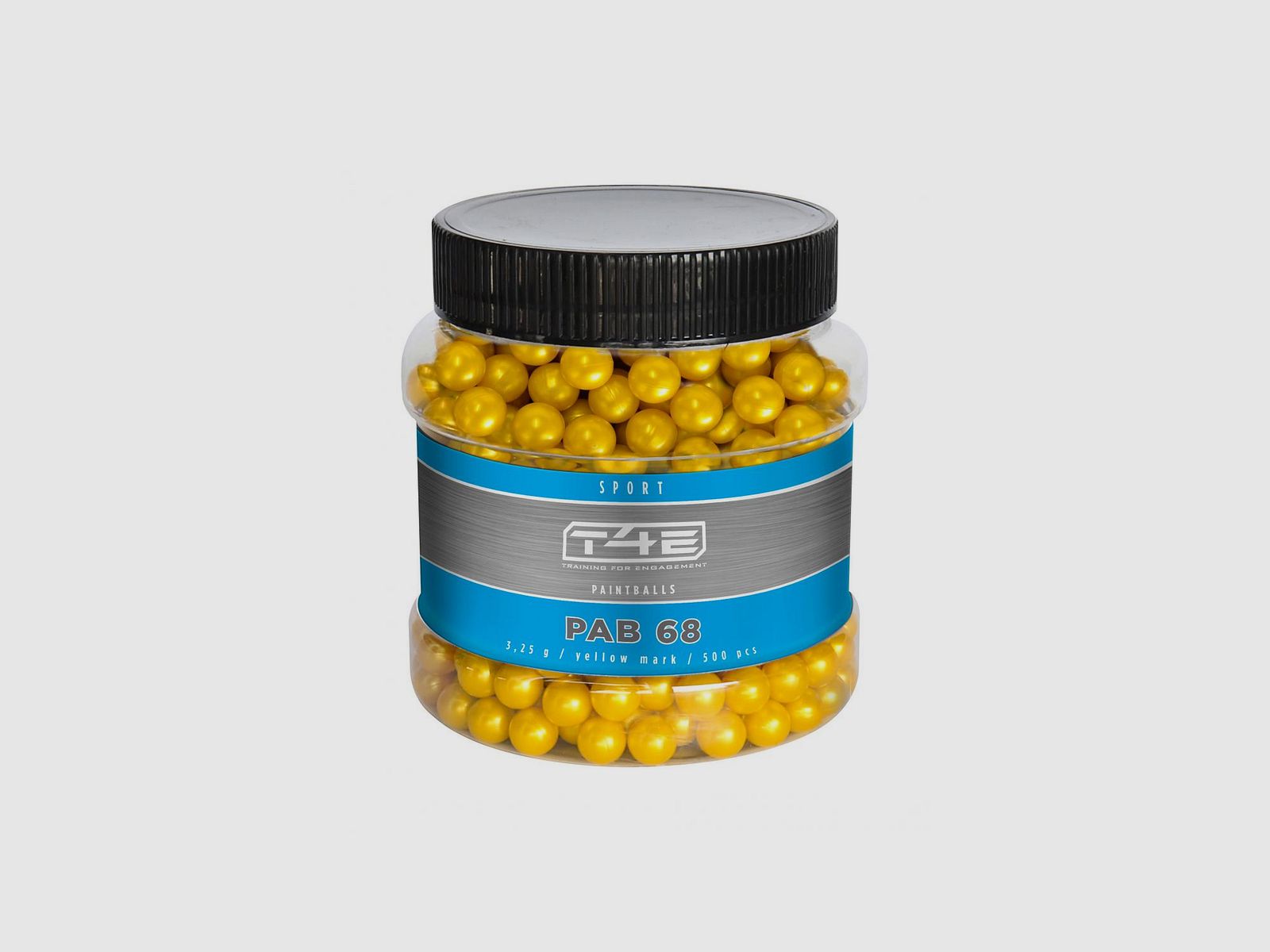 T4E Sport PAB Marcatori Colorati Giallo – Cal. .68 / 4.67g – 500 pz