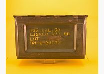 Original caja de municiones M2 del ejército de EE. UU. para Cal.50 de United / aproximadamente año de fabricación 1942-1960 Un imprescindible para el reenactment y para cualquier propietario de Willys Jeep