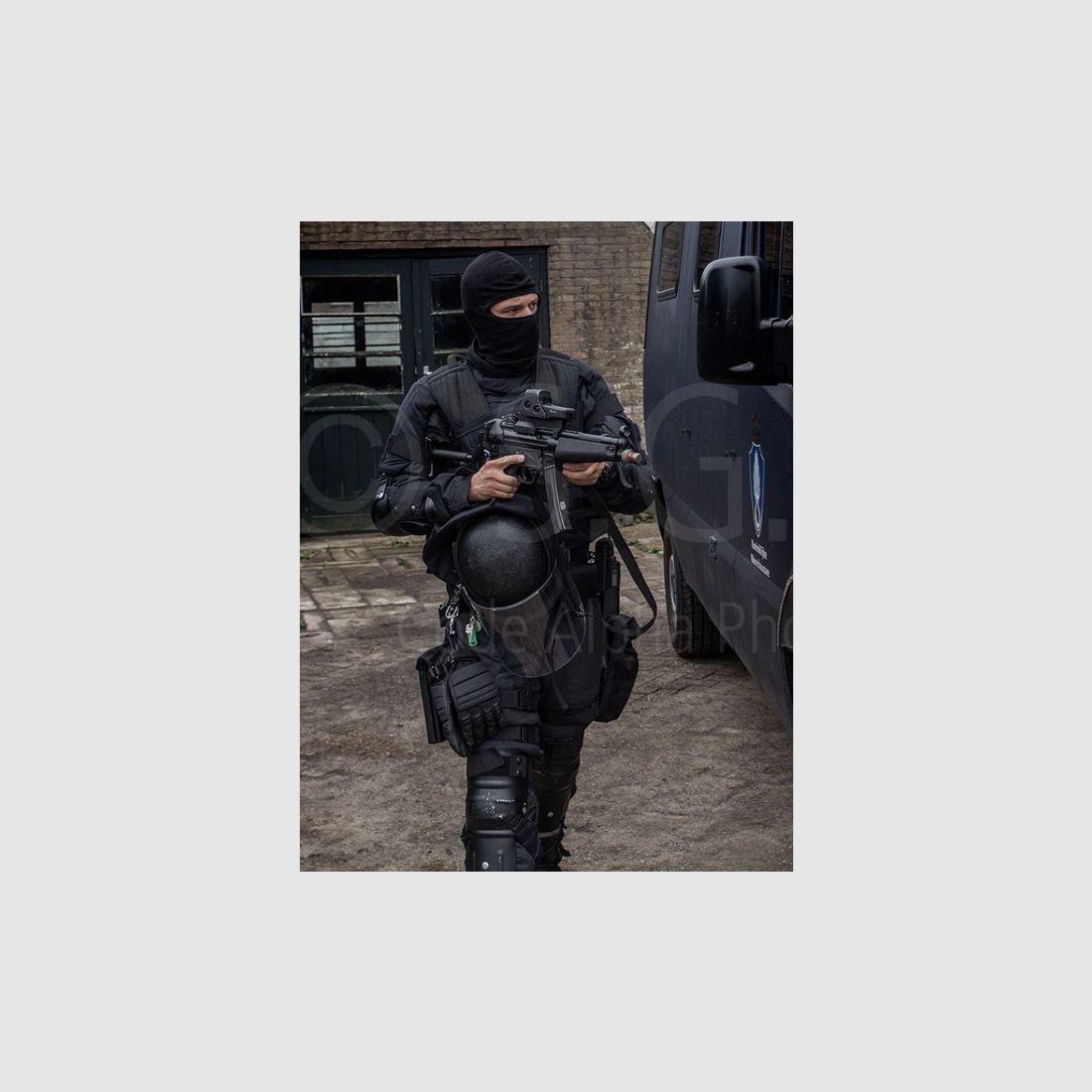Sehr Seltene B&T Schulterstütze klappbar Helmversion für die MP5/ SP5 / Niederländischen Marechaussee/Zugriffsteam.