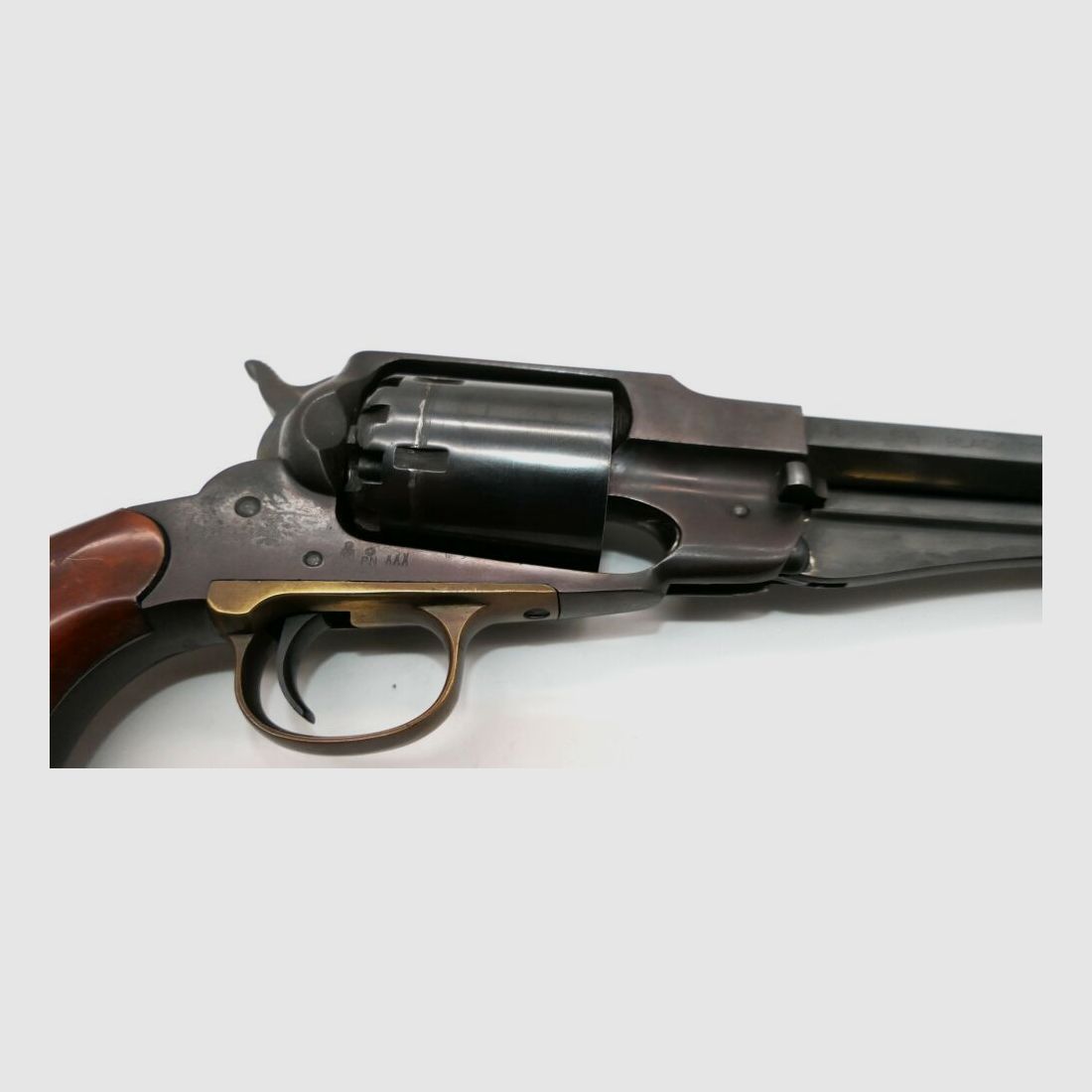 Hege Uberti percussion revolver Model 1858 New Army, caliber .44, 8-inch barrel.