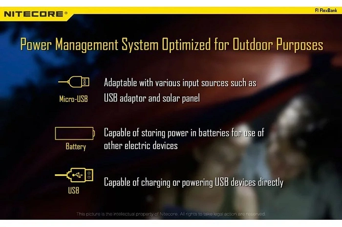 Chargeur Nitecore F1, image 17 sur 36