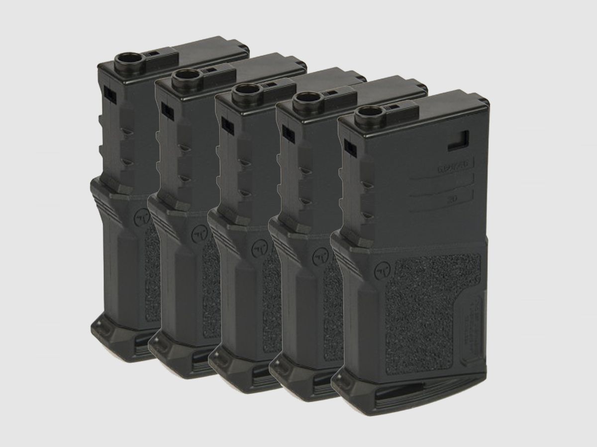 Ares Amoeba Mid Cap M4 | M16 Magazine 5 pièces 120 coups - Airsoft AEG/S-AEG