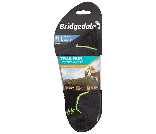 BRIDGEDALE Lightweight T2 Merino Sport 3/4 socks, black, image 3 of 3