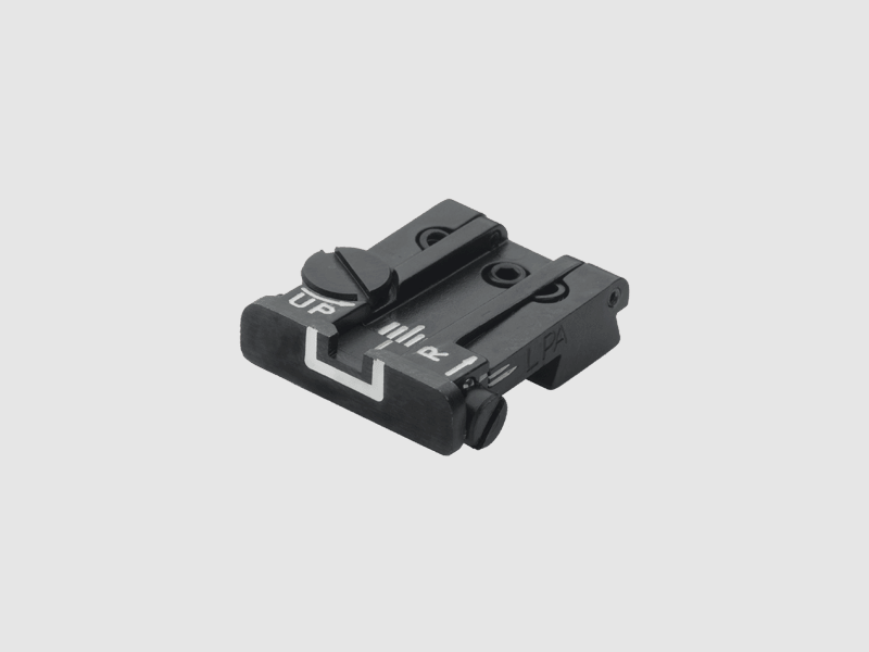 LPA Mikrometer-Visier TPU für Colt Government M1911A1, White Outline ohne Korn