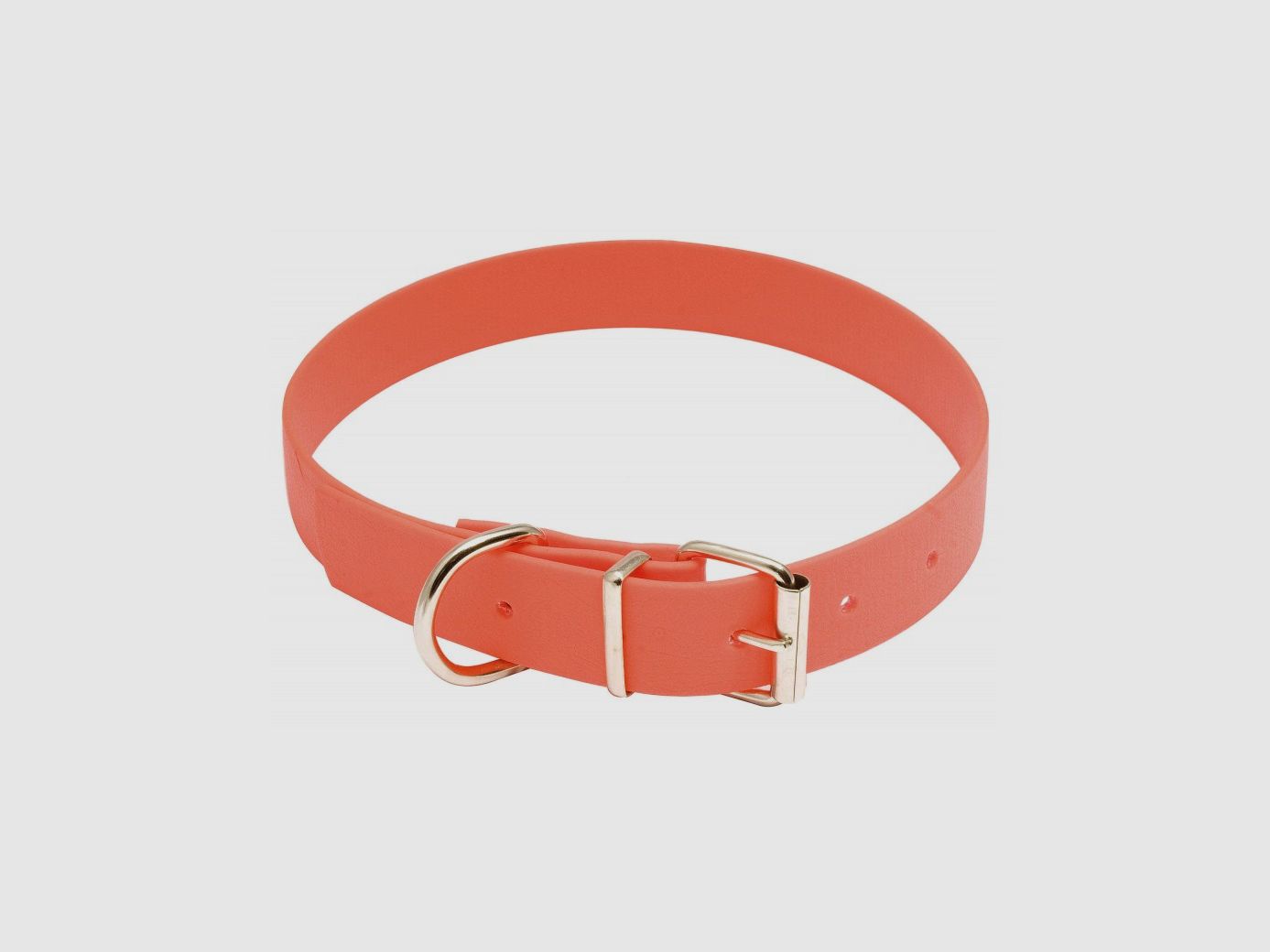 Halsband für Hunde Biothane orange fluoreszierend - Länge 60 cm