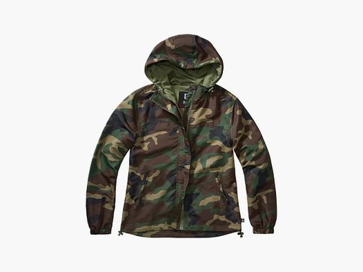 Brandit Brandit Jacke Summer Windbreaker Frontzip woodland Frauen
