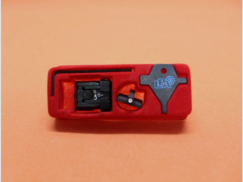LPA. Pistole Heckler&Koch: LPA Carry Sight (SPS01HK30) mirino/ foglietto di mira 3-Dot con punti di contrasto (regolabile, BH 4,25mm)