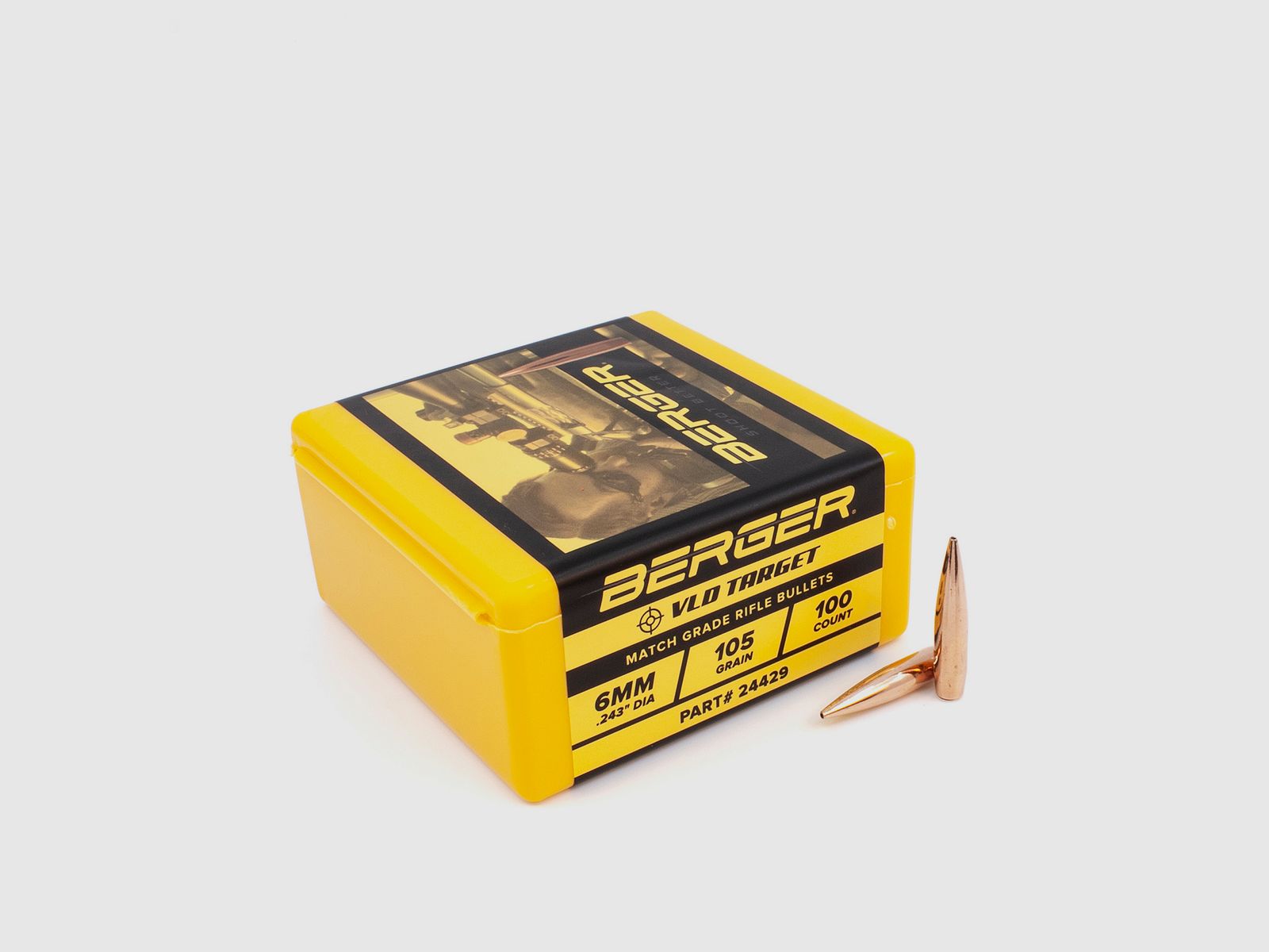 Berger Geschoss 6mm/.243 VLD Target 105GR 100 Stück