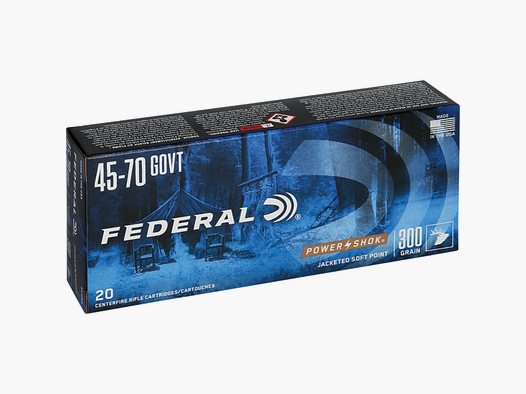 Patronen Federal Power Shok Kaliber 45/70 Gvt 300 Grains