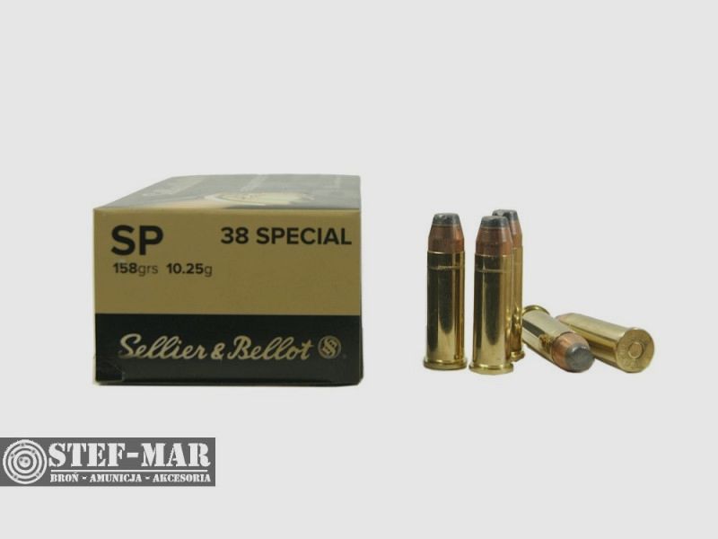 Amunicja Sellier & Bellot SP .38 Special SP 158grs/10.25g [C12-6], zdjęcie 2 z 4