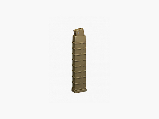 260rds Highcap-Magazin für Tokyo Marui "Mod.M/D" Scorpion, Dark Earth