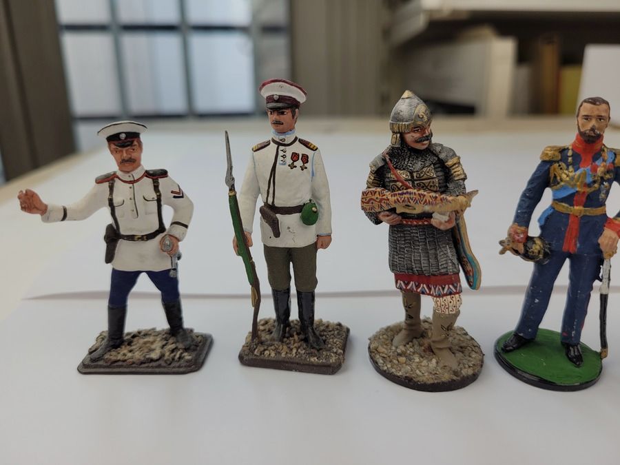 5 figurines plomb – Soldats russes à travers les âges – Nicolas II – Boyard de Nievski… Très belle qualité, image 2 sur 6