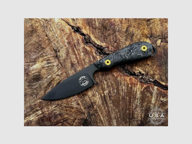 Diverse Feststehendes Messer M1 Caper PVD Black LIMITED 7,6cm Klinge