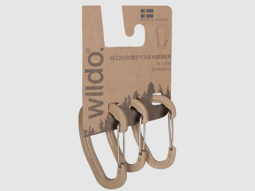 WILDO® KARABINER 3-er SET TAN