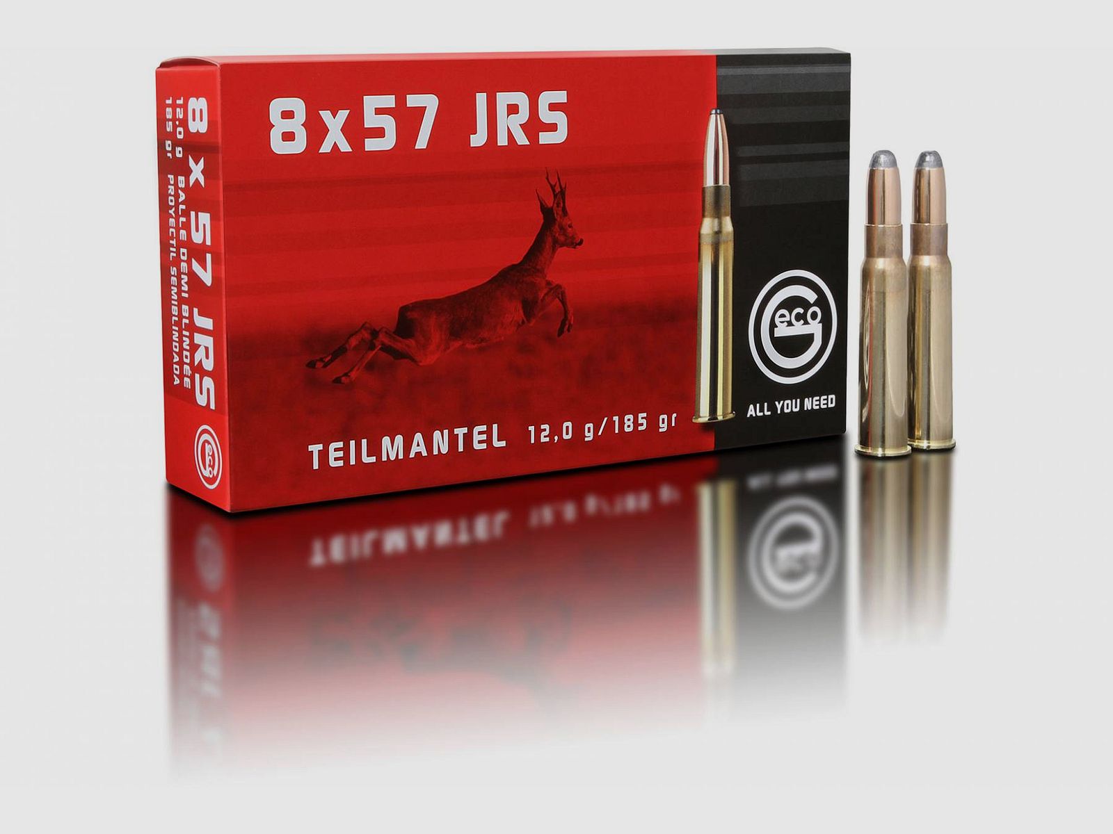 Büchsenpatronen GECO 8 x 57 JRS TM