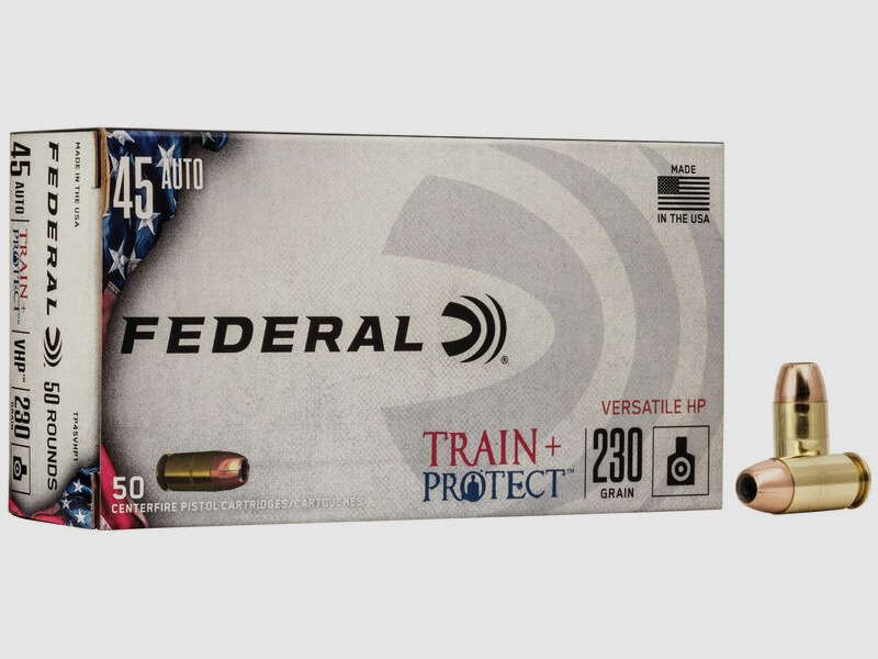 Federal Train+Project .45 ACP 230GR JHP 50 cartucce
