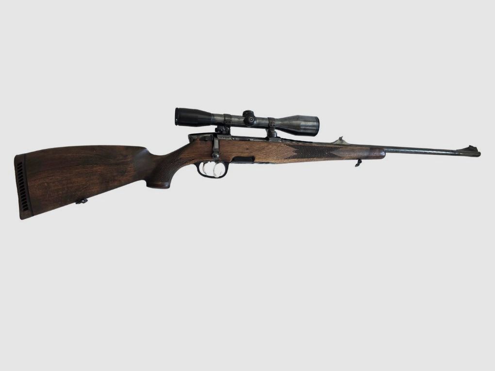 STEYR Mannlicher d’occasion avec SCHMIDT&BENDER 6x42S monté sur montage SM d’origine, réticule 7A, état : bon, image 1 sur 6
