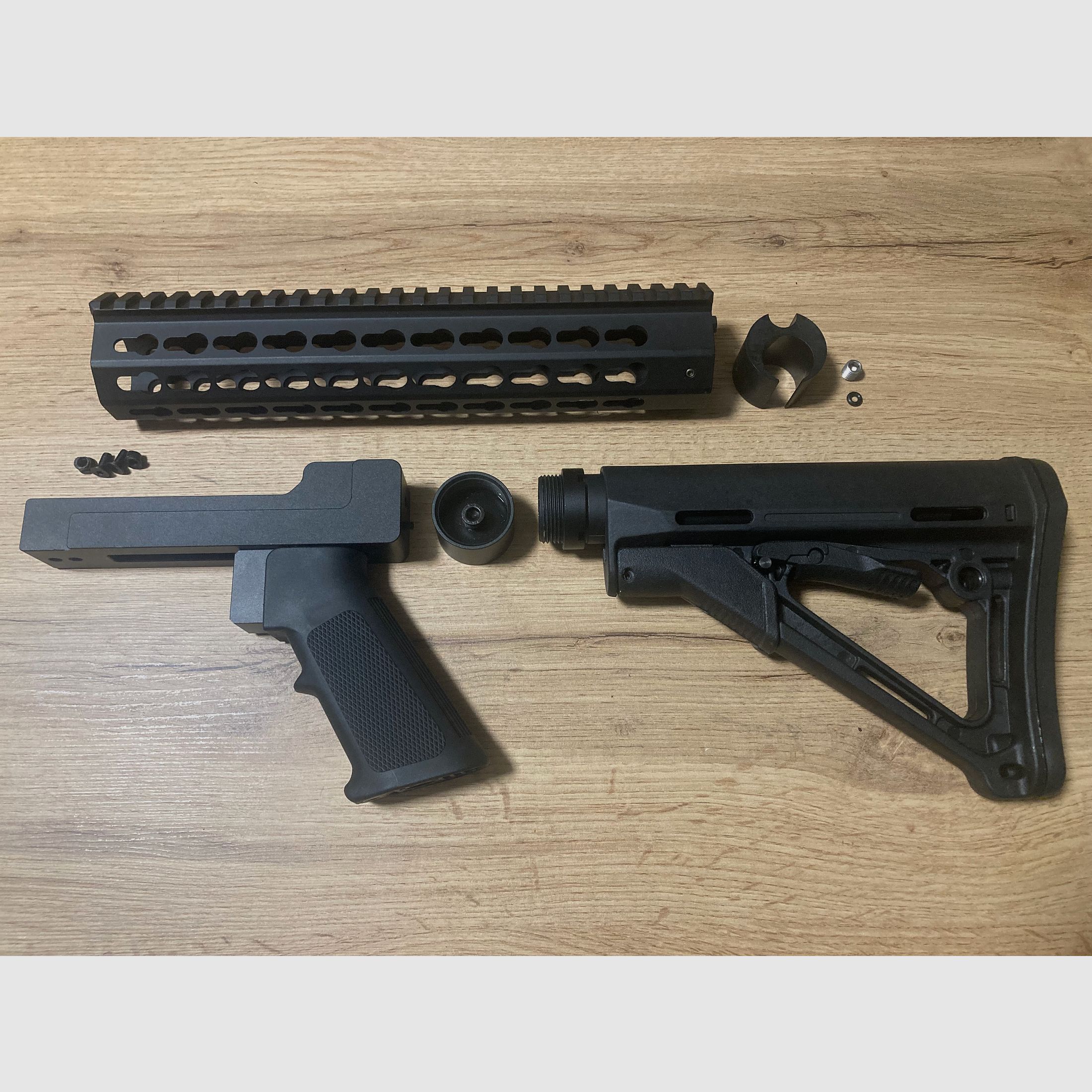 Taktischer Bodykit AR15 Stil für Diana Chaser Airbug Bandit Trailscout Stormrider CP1 CP2 PP800 PR900 Aluminium KEIN 3D Druck