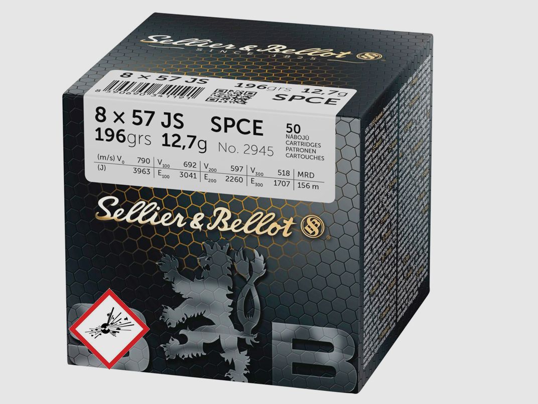 Sellier & Bellot geweerpatroon 8x57 IS SPCE 196grs