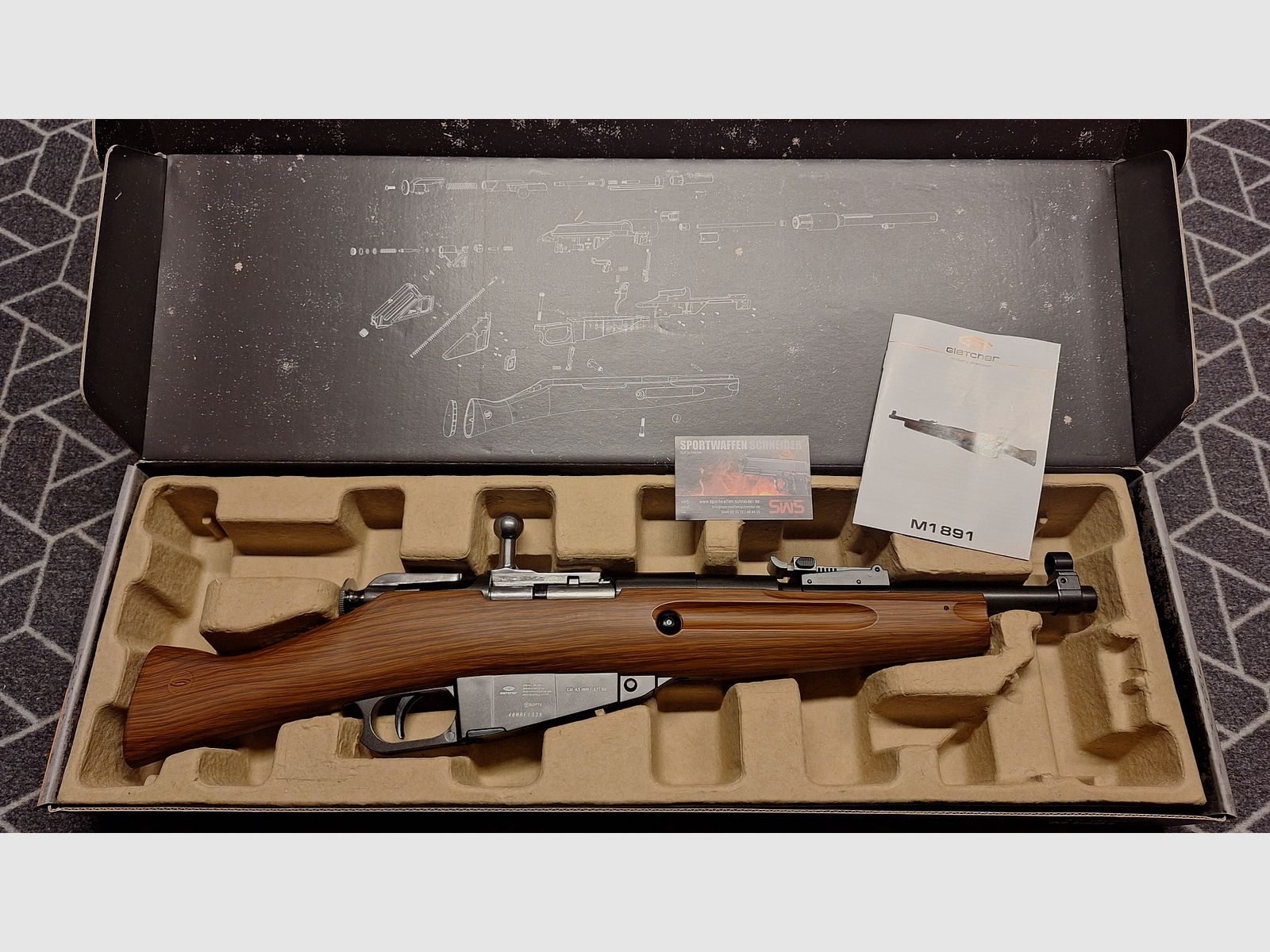 M1891 Mosin Nagant Partisan Co2 air rifle NEW!