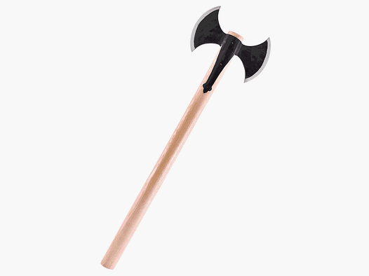 Hacha doble vikinga medieval