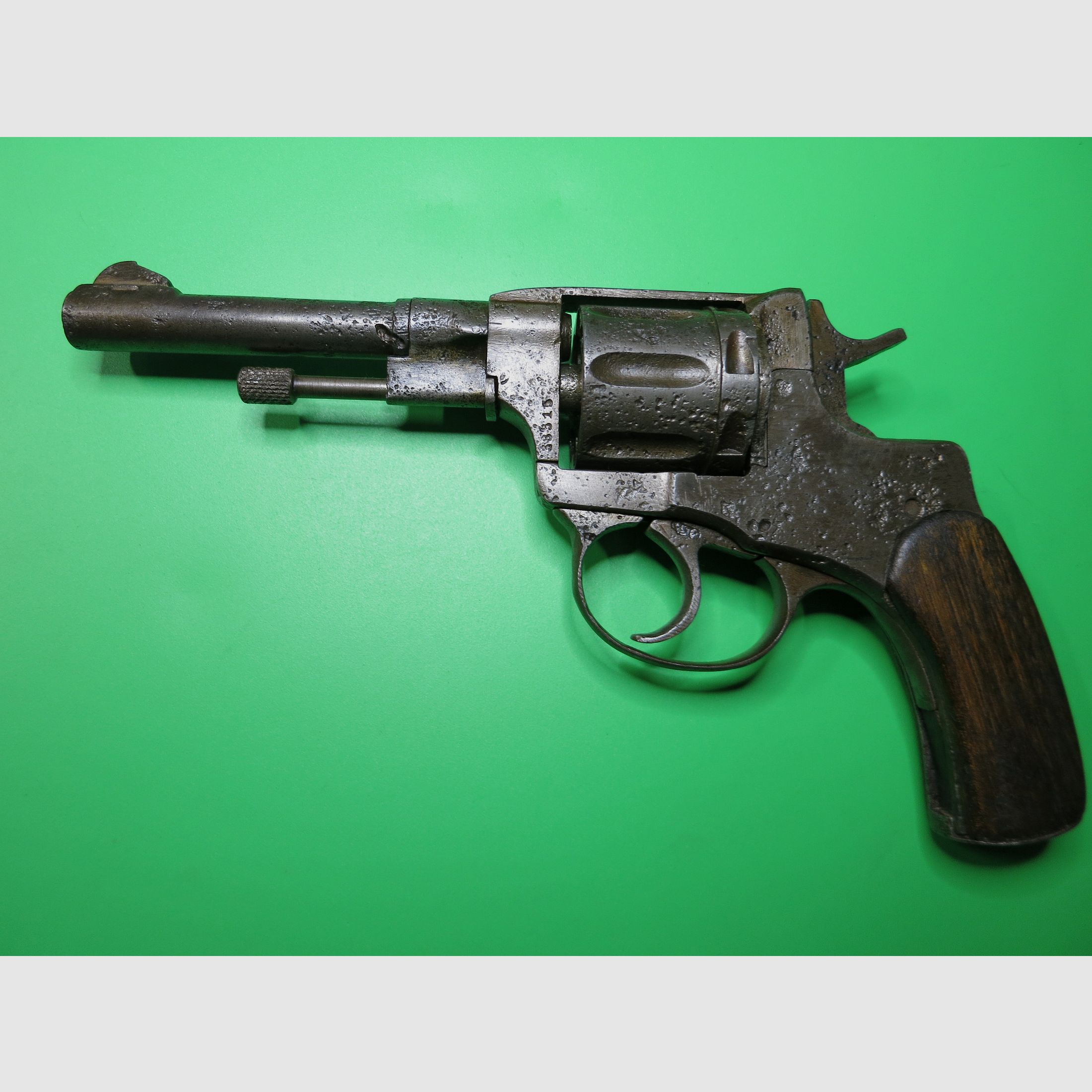 Revolver, Nagant M1895 revolver, absolute contemporary witness, water find, 7.62 x 38 mm R #81