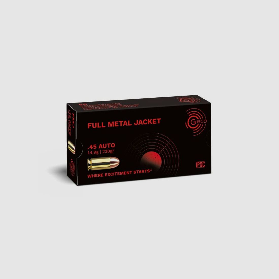 GECO .45 Auto VM 14,9g / 230gr - 50 Patronen