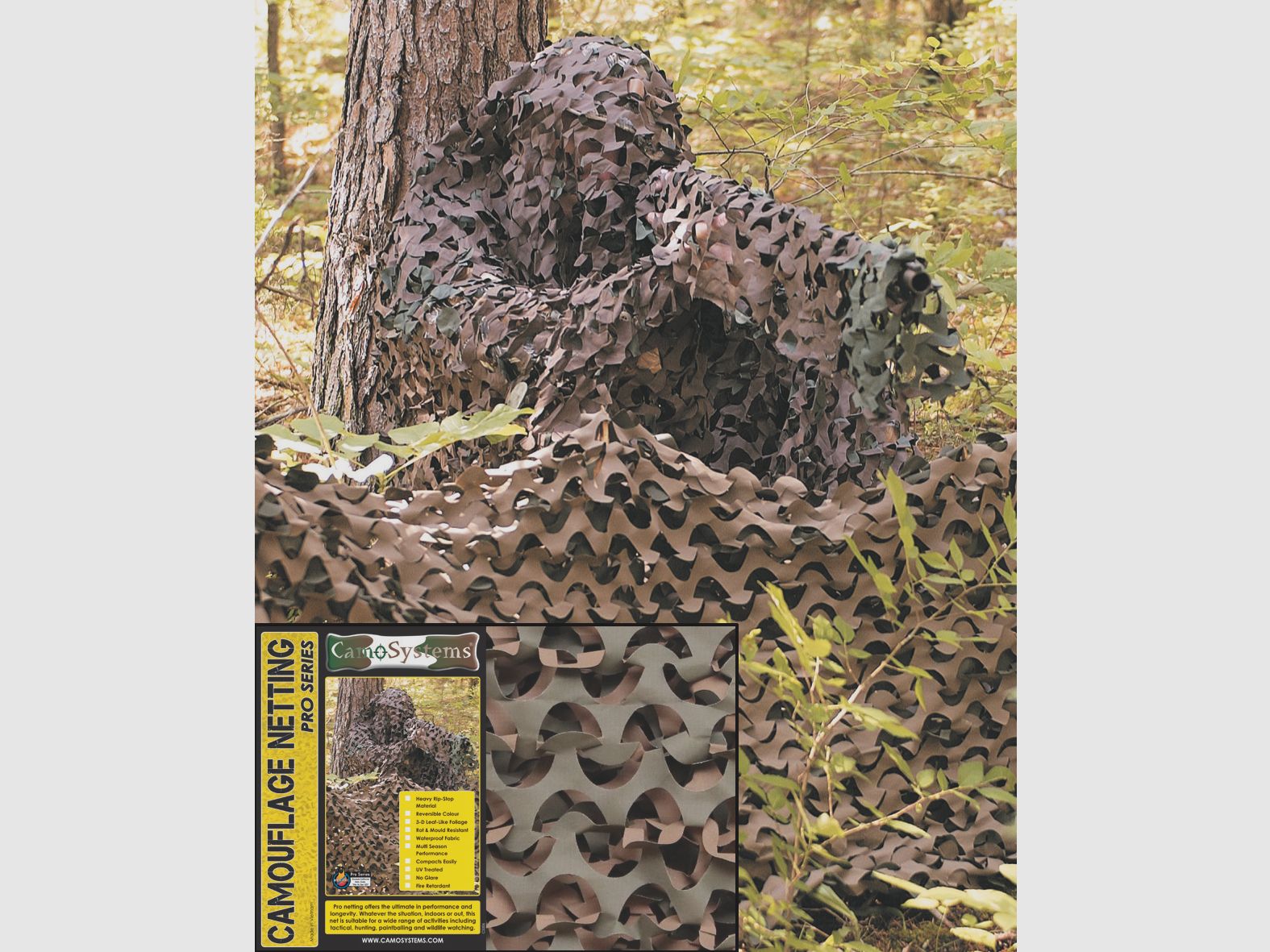 Filet de camouflage en PVC 3x6 m