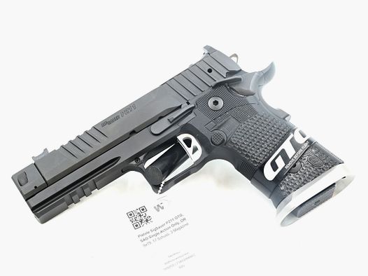 Pistole SigSauer P211 GTO, SAO Single Action Only, OR, 9×19, 17 Schuss, 3 Magazine