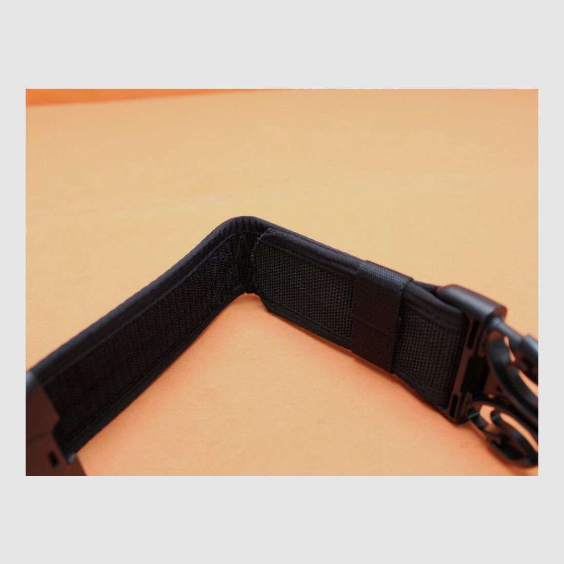 Tasmanian Tiger TT Equipment Belt outer 040 black (7746.040): 50mm buckle with hook-and-loop inner side size XXL
