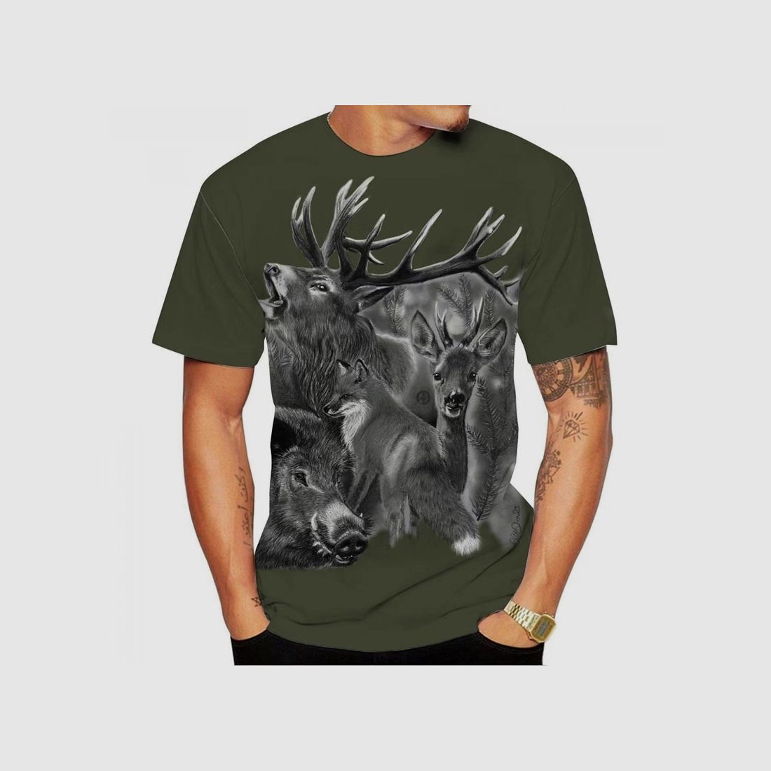 Dual optics T-shirt Wild