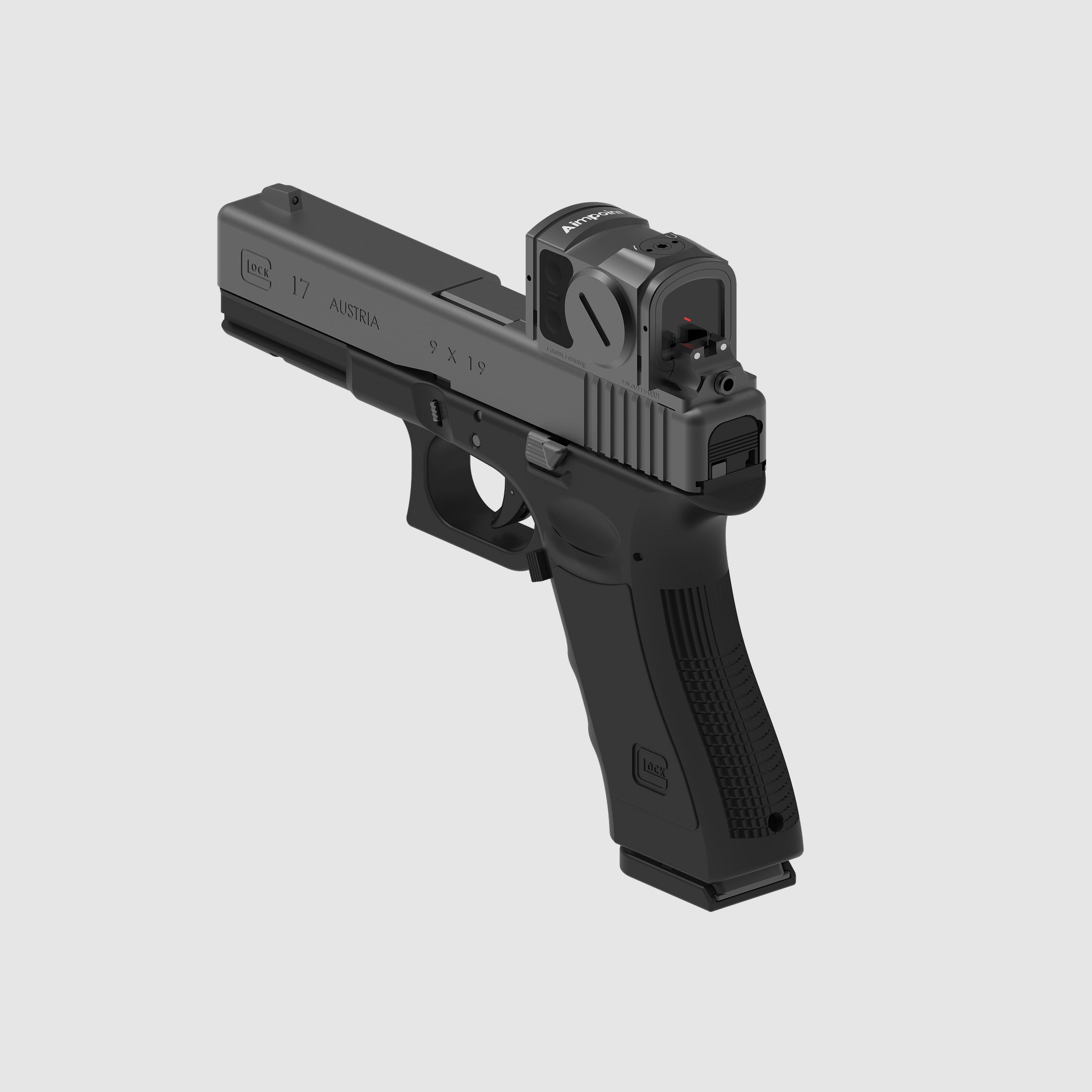 MAKnetic CS Rotpunktmontage für Kurzwaffen Glock | 17/19 Gen 3/4/5 | Aimpoint Acro