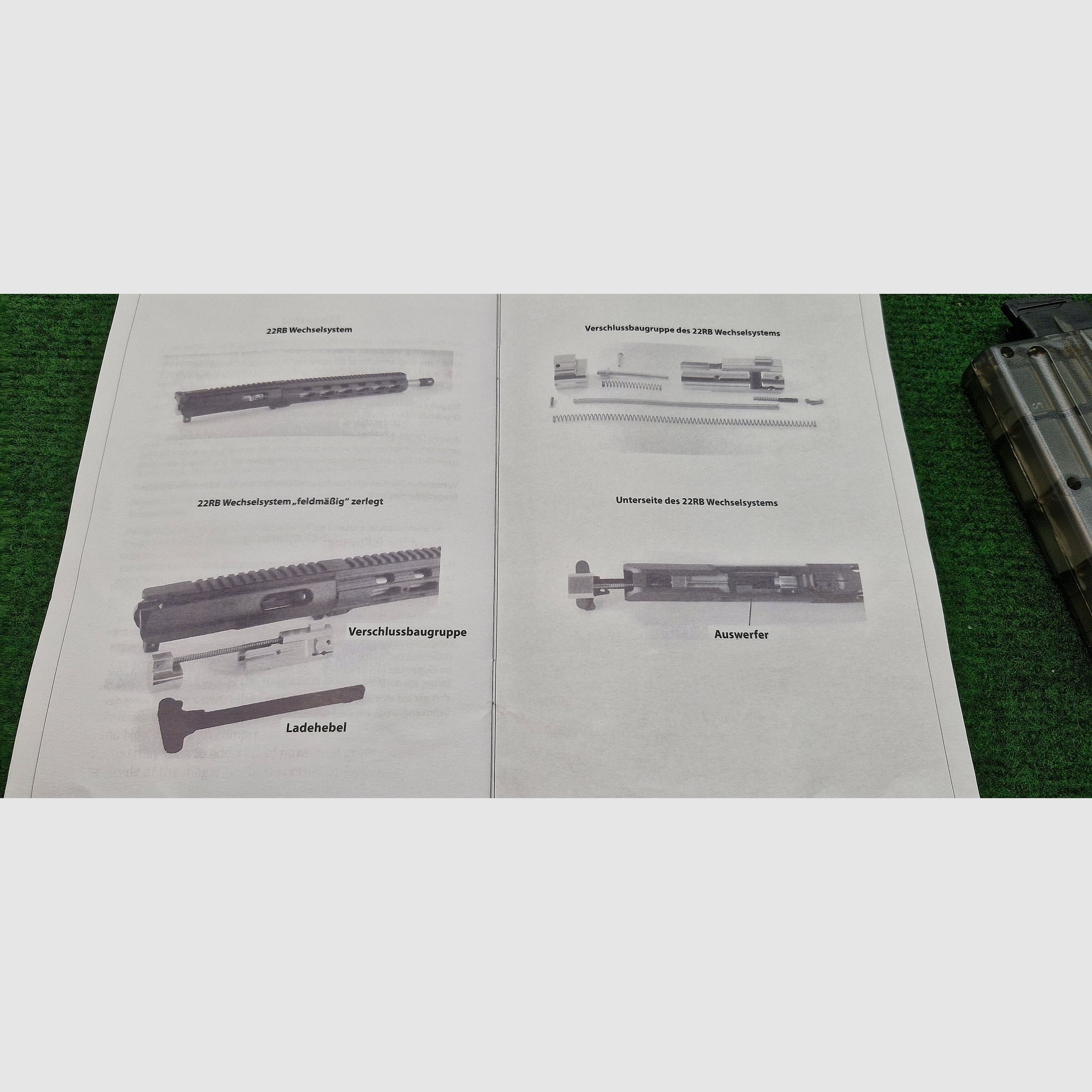 Vends Nordic Components 22RB upper interchange system for AR15, caliber .22lr, like new