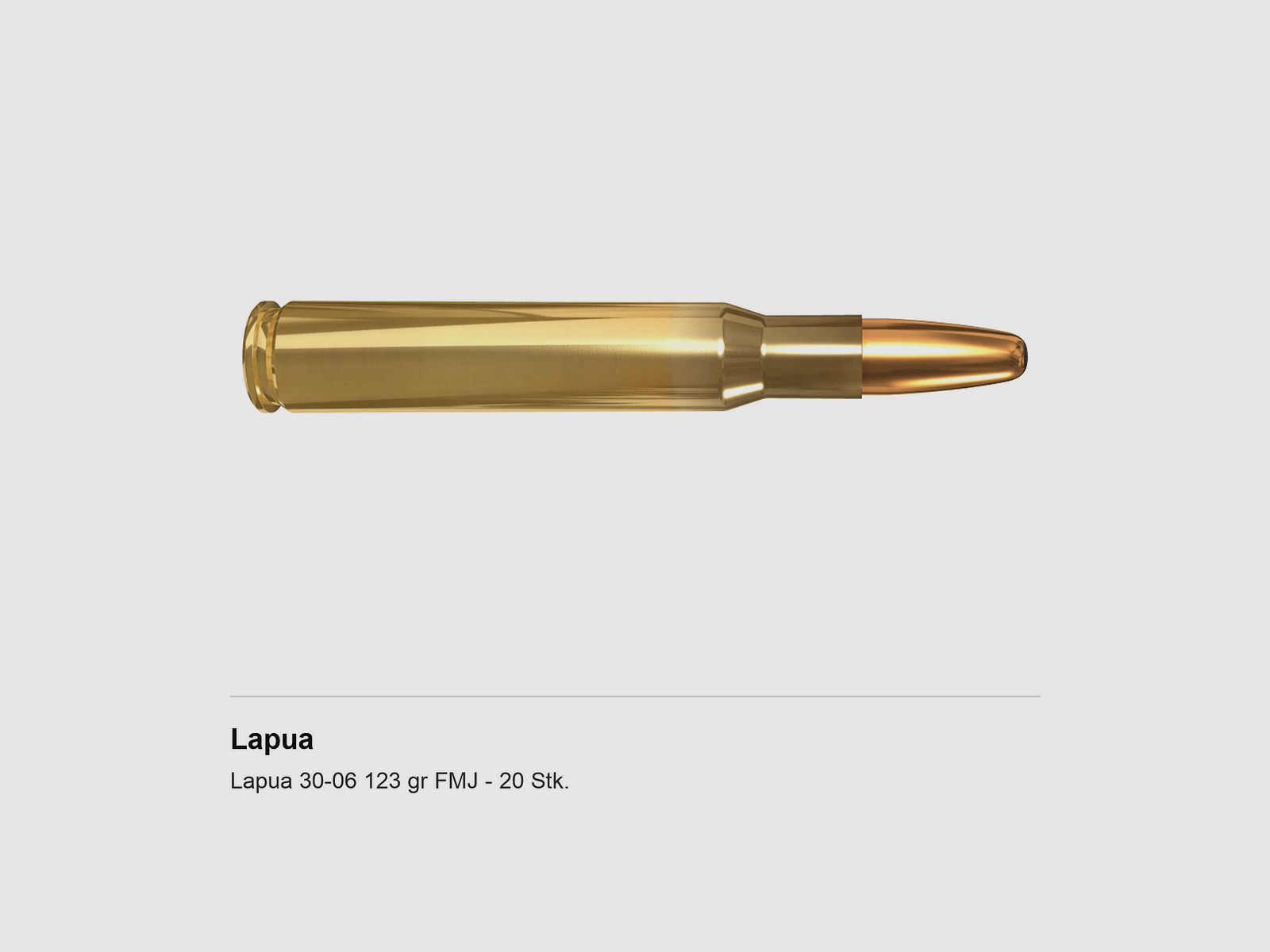 Lapua 30-06 123 gr FMJ – 20 pz.