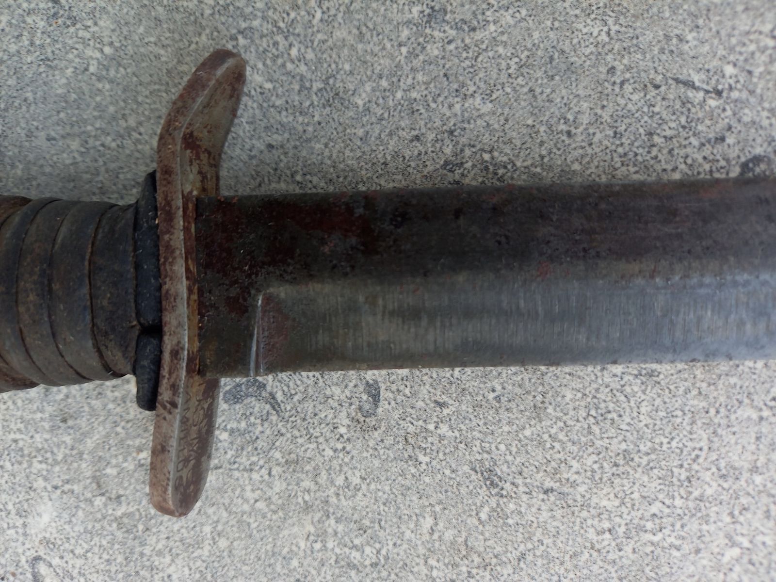 Couteau de tranchée WKII US.M3/Kampfmesser avec étui US.M8