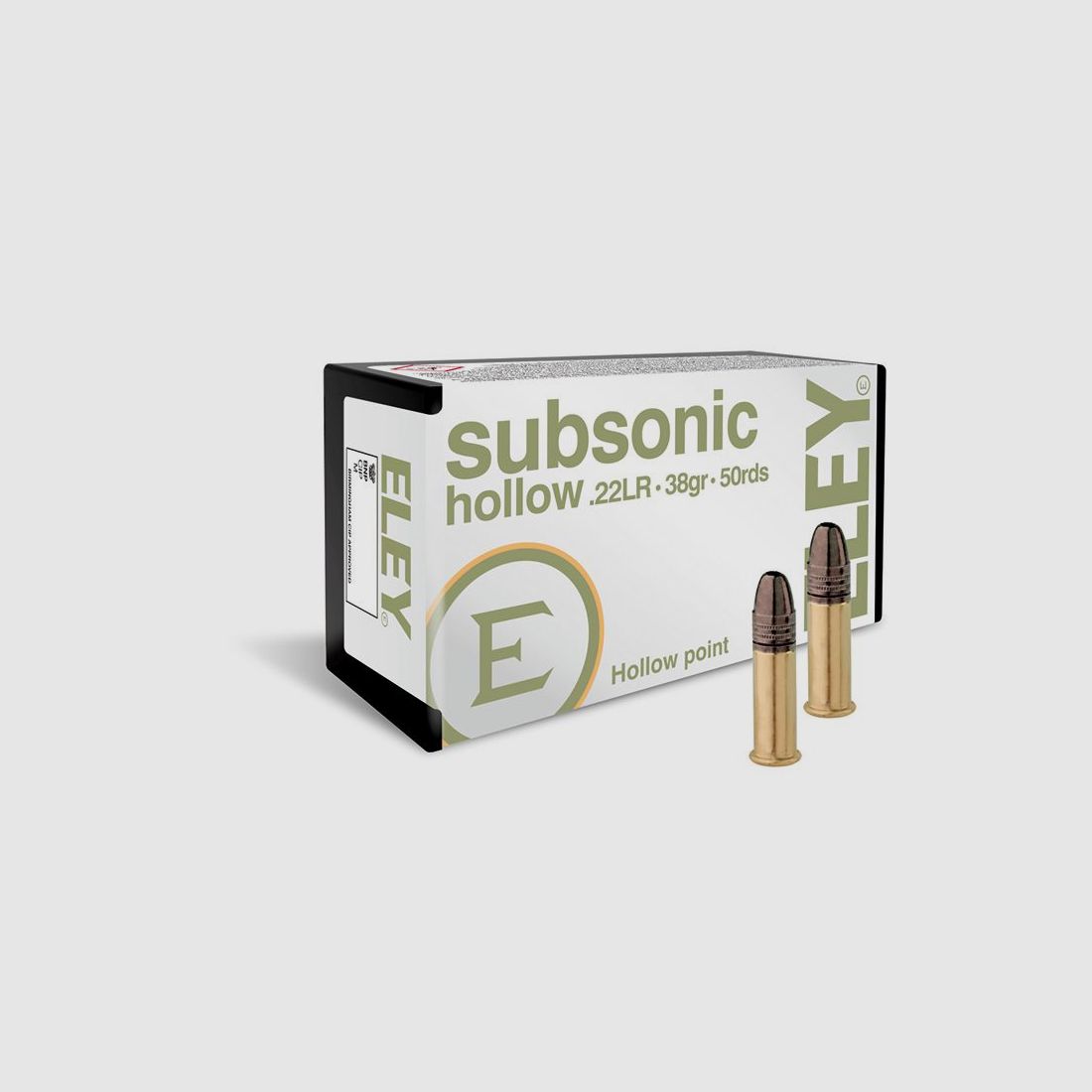 ELEY Subsonic Hollow Kal. 22lr - 38gr