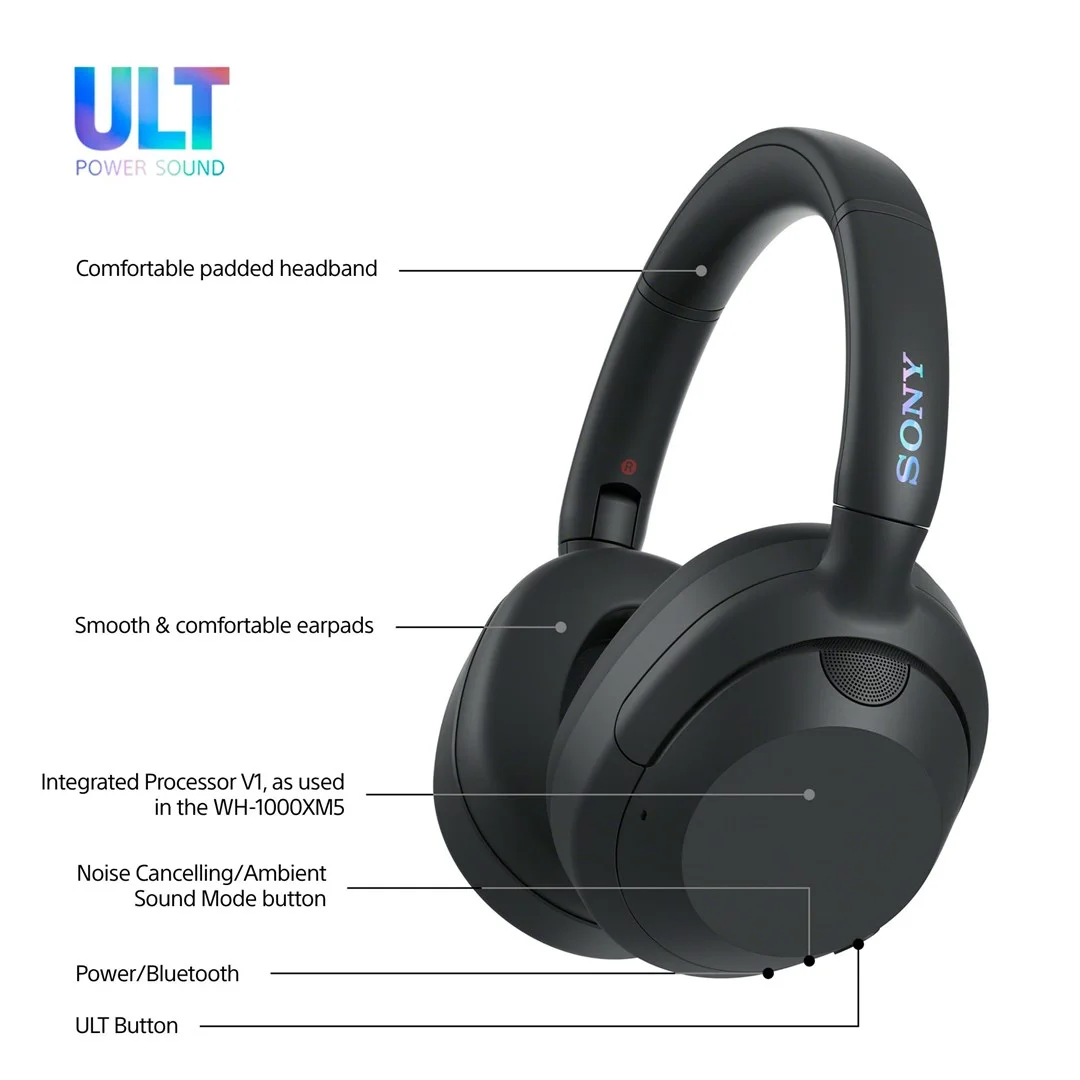 Casque SONY WH-ULT900NB noir, image 8 sur 18
