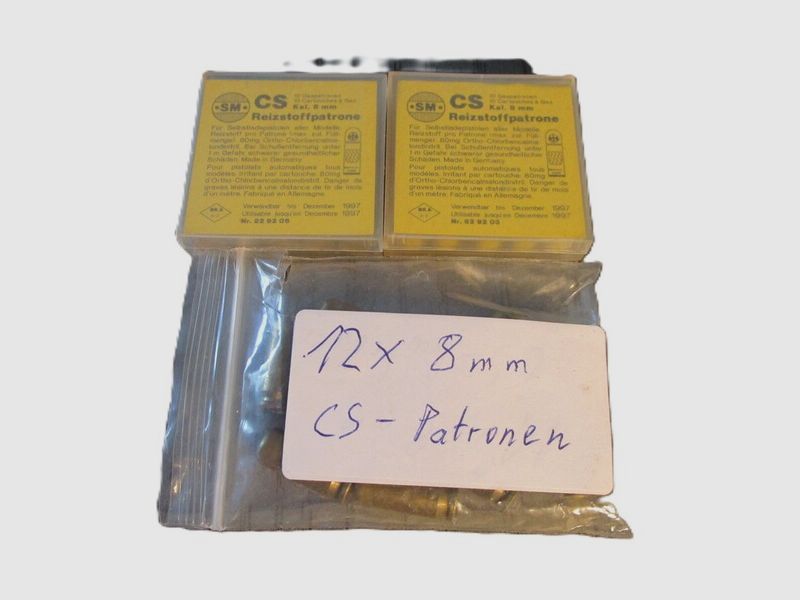 3 x 8 mm CS - Gas Patronen