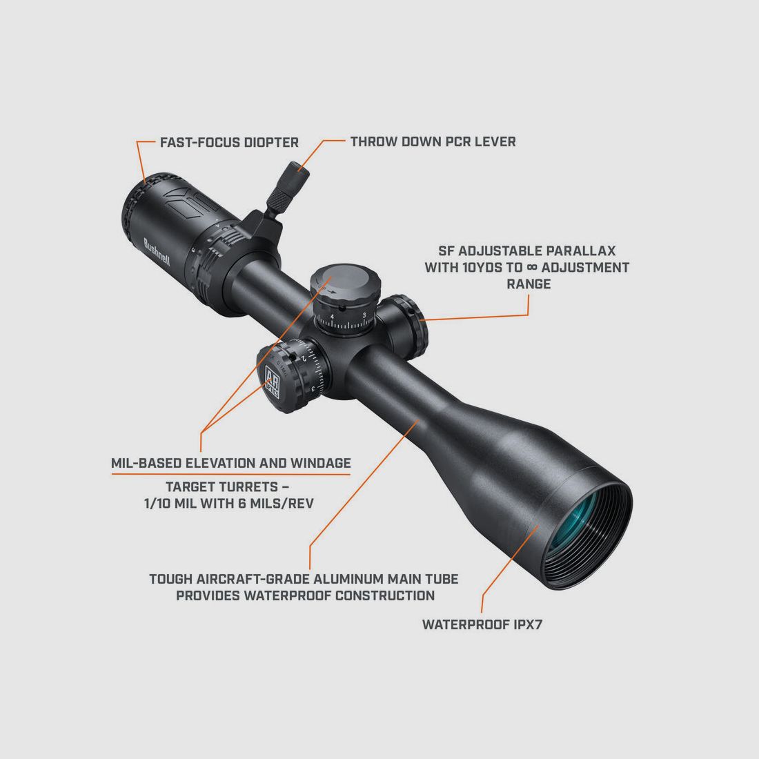 Bushnell Zielfernrohr AR 3-9x40 Dropzone 223 BDC SFP #AR73940