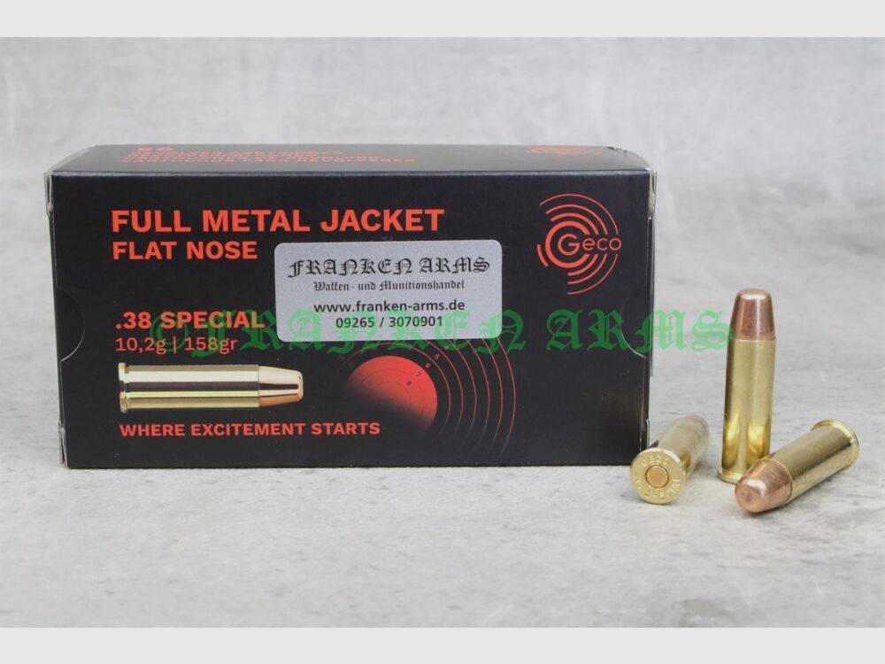 Geco .38 Special VM-FK 158gr. 10,2g 50 Stück Staffelpreise