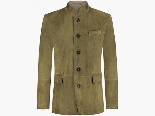 Habsburg veste en cuir Vincent en vert sauge