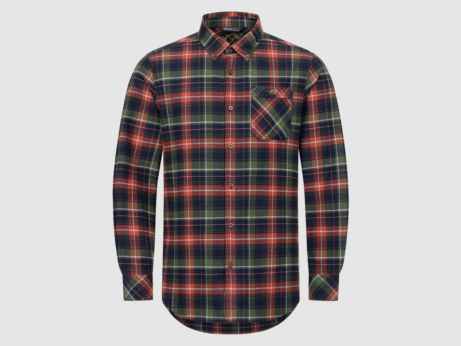 Blaser Langarmhemd Martin Flanell
