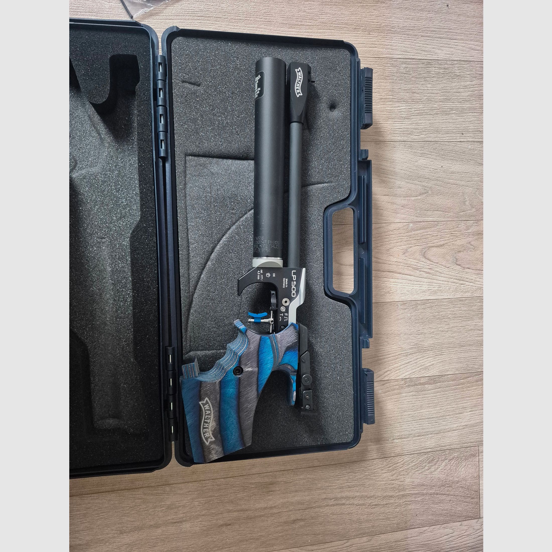 Pistola ad aria compressa walther Blue Angel misura M 