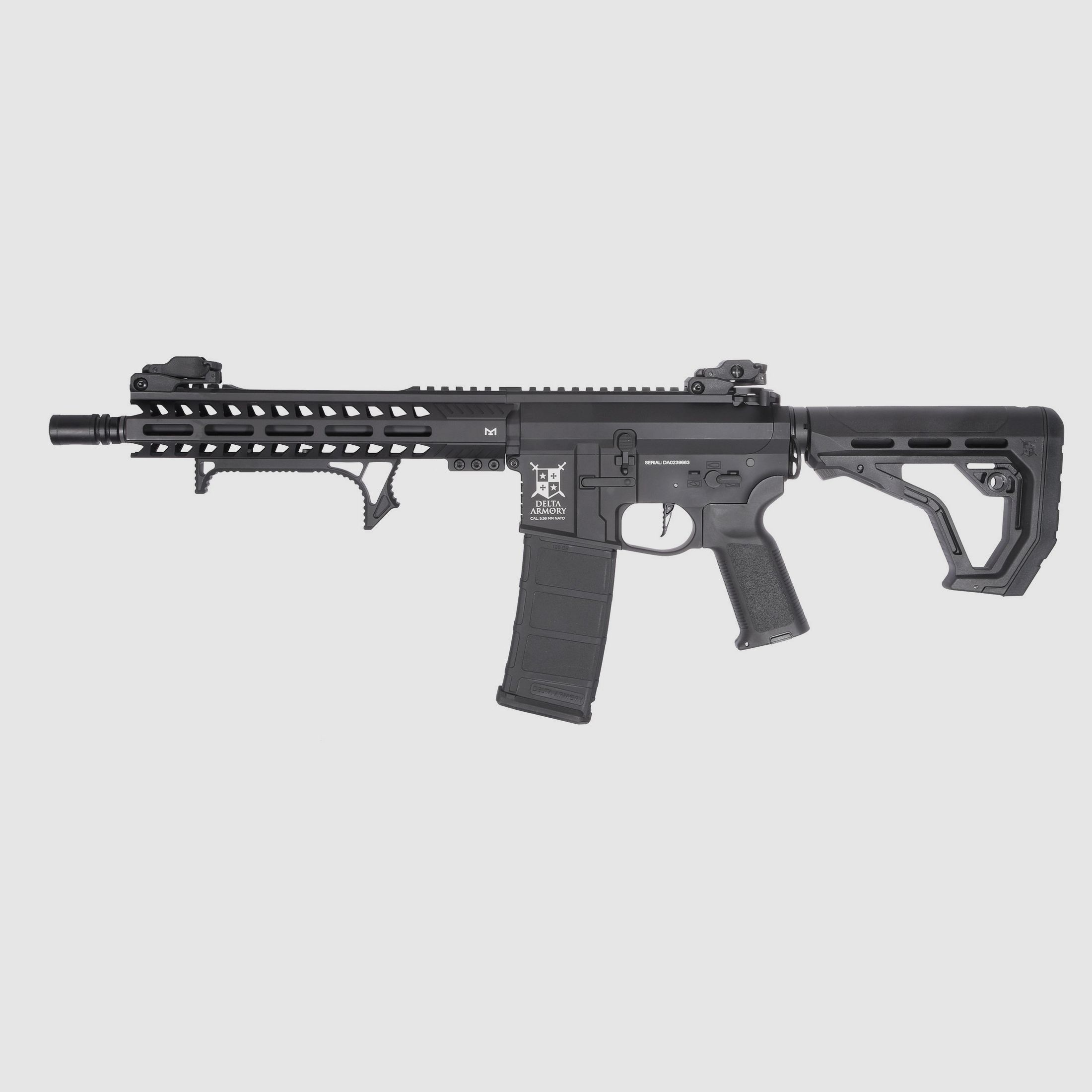 AR15 M-Lok Medium ALPHA EAGLE ETU Schwarz S-AEG Softair Gewehr Frei ab 18 Jahren | Delta Armory