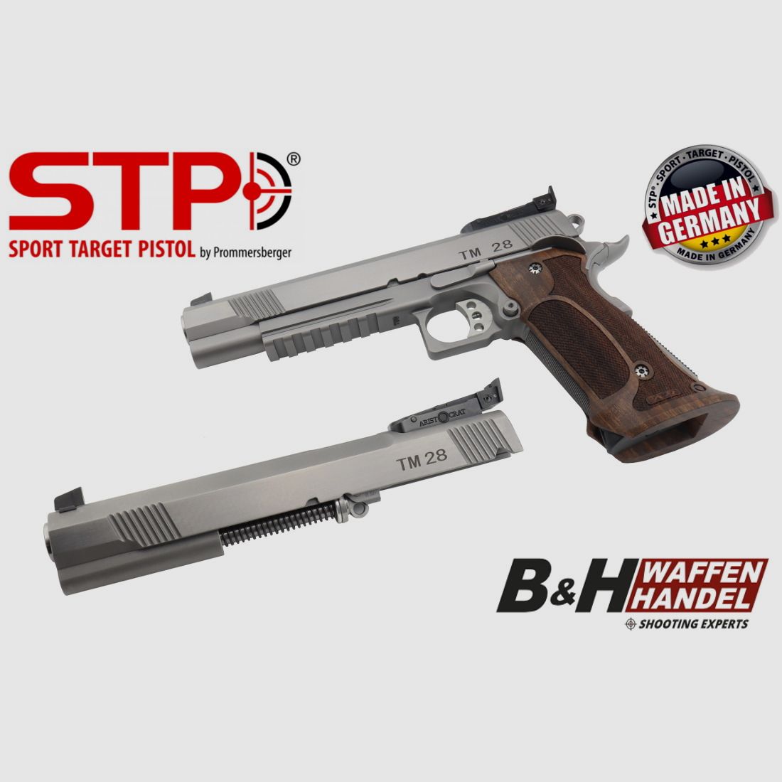 TM 28 Arystokrat 6.0 i system wymienny 9mm Luger z uchwytem Nill Match-German-Master