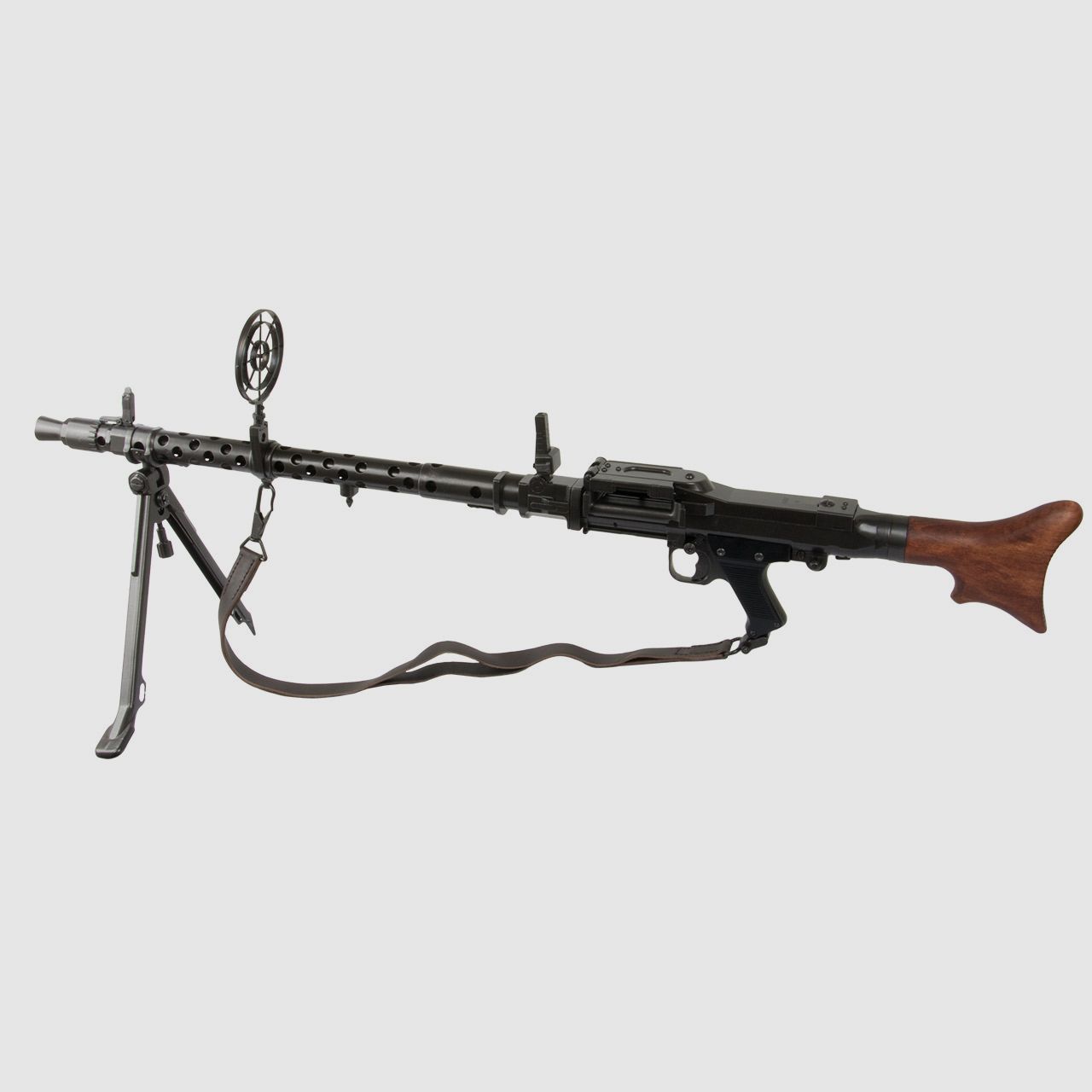 Denix Deko Maschinengewehr Wehrmacht Fliegervisier Kreiskorn MG 34 Deutschland 1934 Zweiter Weltkrieg LĂ¤nge 122 cm