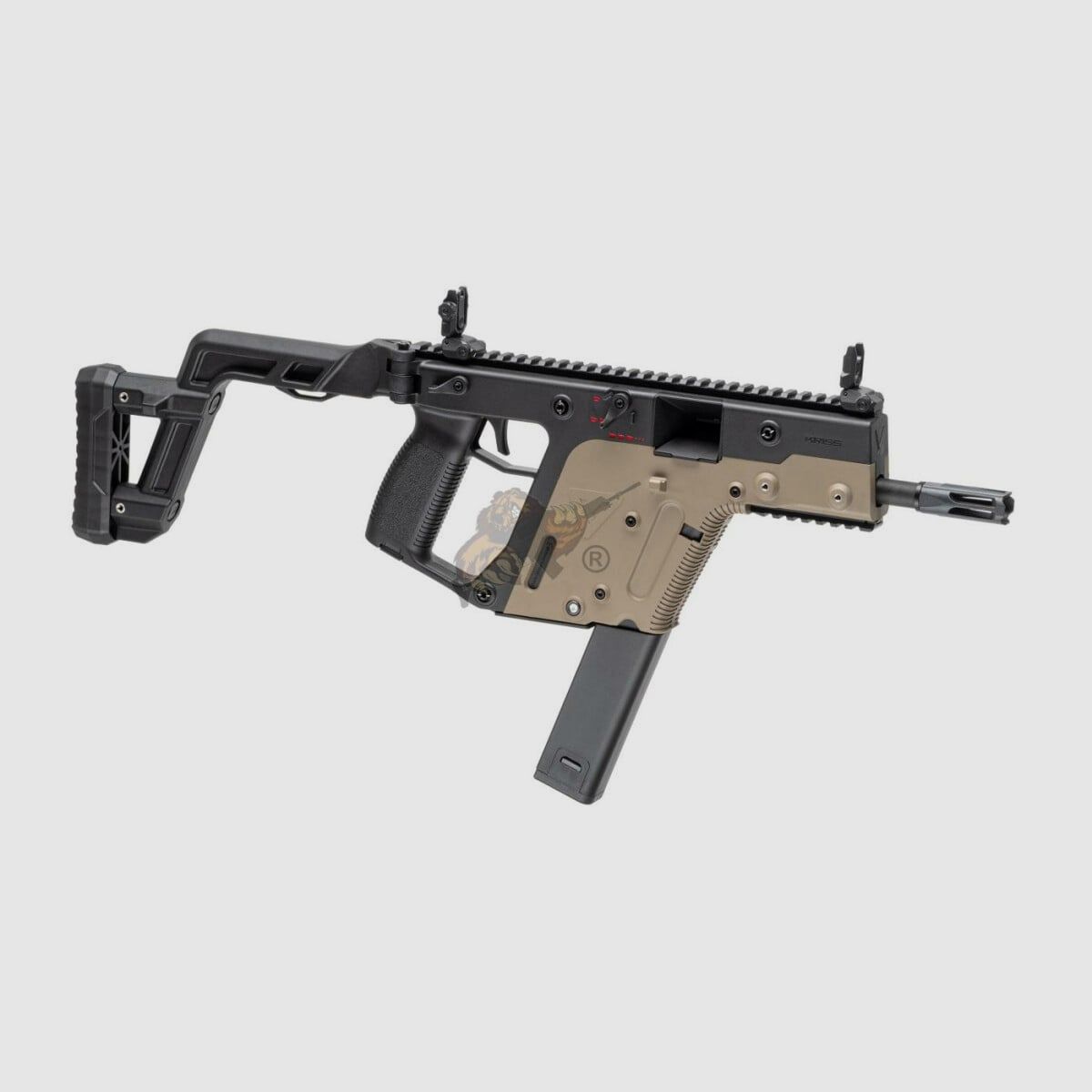 Kriss Vector V2 Airsoft en Duet Tone Noir / Tan - max. 0,5 Joule (Krytac)