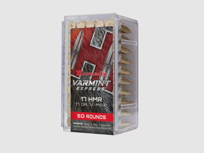 Hornady Varmint Express .17 HMR 17GR V-Max 50 cartouches