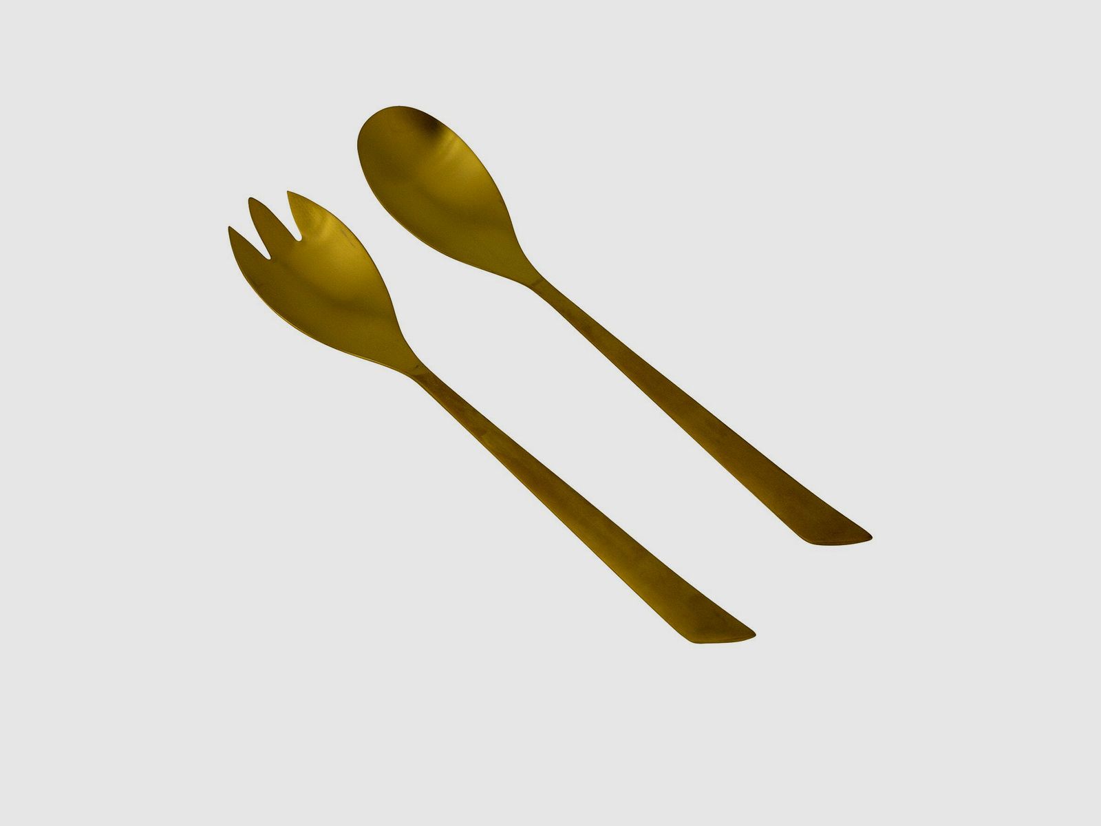 Posate per insalata Elegant, oro, immagine 1 di 2