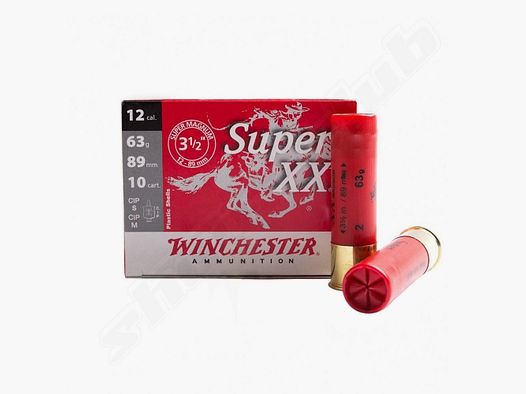 Winchester Super XX Flintenpatronen Kal. 12/89 3,5 mm 63 g 10 Stk